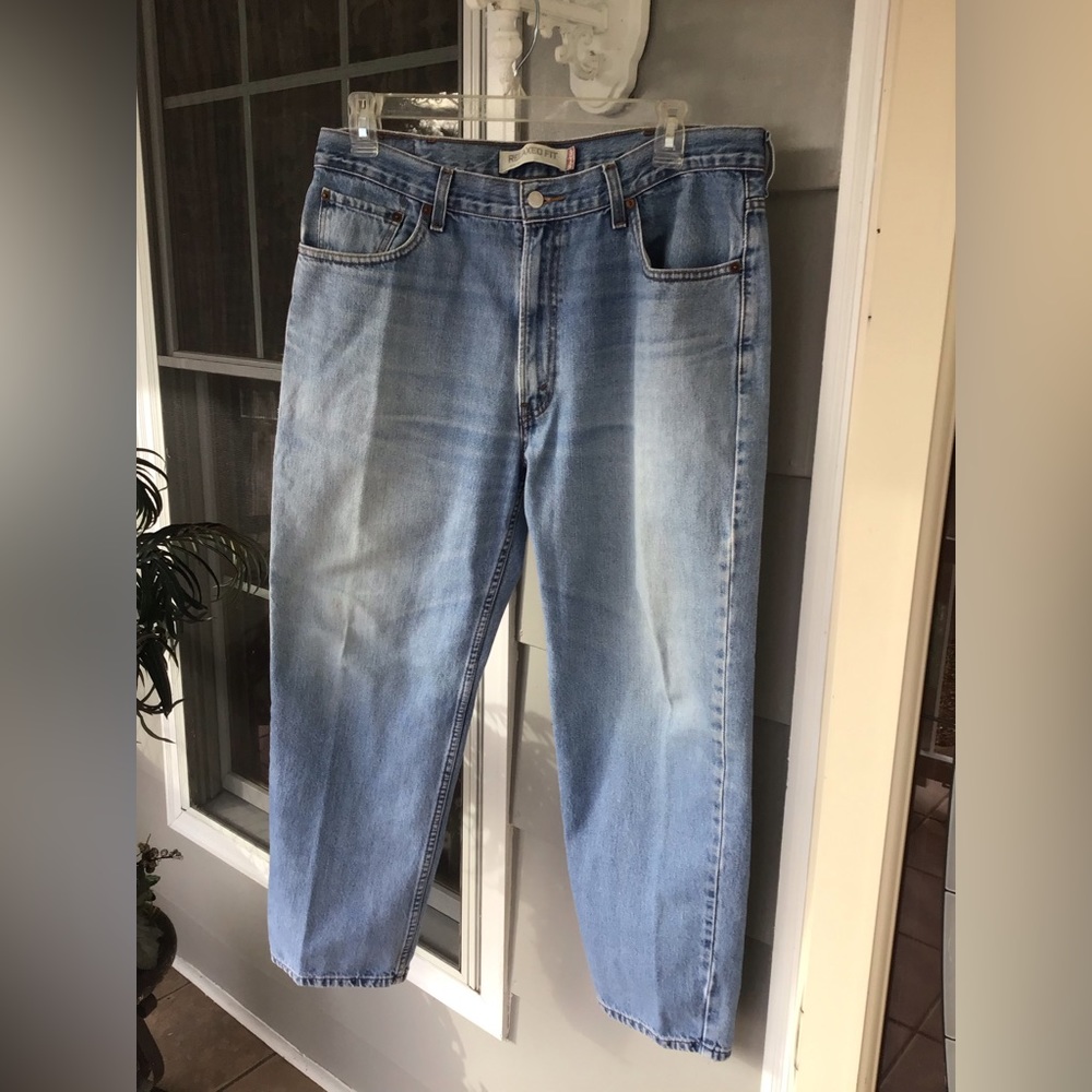 Levis Strauss 550 Relaxed Fit Denim Men’s Jeans Pants 38x31 Red Tab Vintage GUC